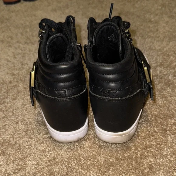 G by Guess Black and White High-Top Sneakers - Picture 2 of 8